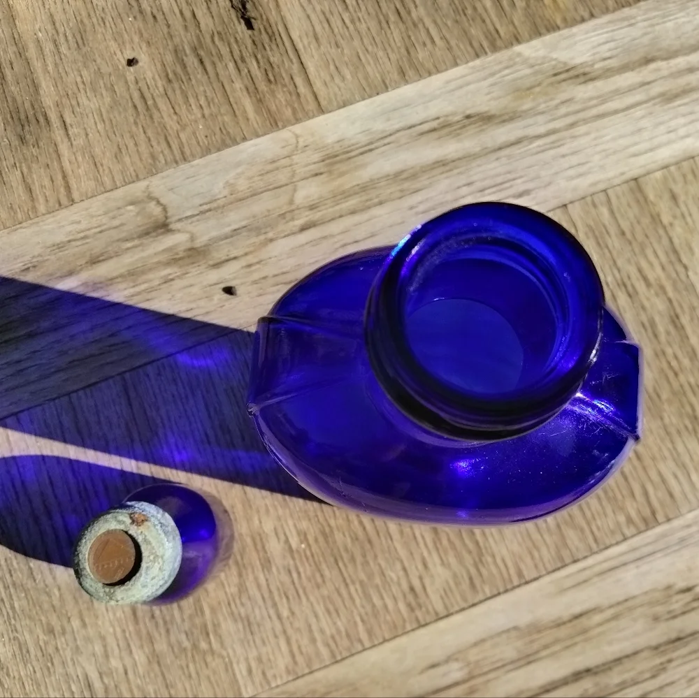 Cobalt blue antique bottles